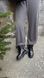 Black leather boots by White Boots with a fur lining, size 40, 36, Leather, Black, Leather, White Boots