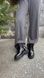 Black leather boots by White Boots with a fur lining, size 40, 36, Leather, Black, Leather, White Boots
