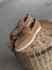 Loafers Marsala, castor color, natural suede, unlined