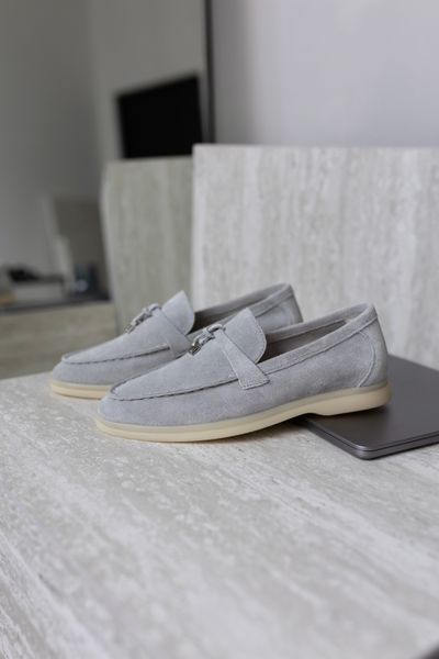 Loafers Marsala, metallic color, natural suede, unlined