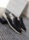 Clogs black leather , size 40