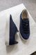 Avten, wool and suede, navy blue, sponge and leather lining, size 40