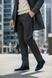 High-cut loafers, blue, genuine suede, leather lining