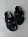 Slippers EVEN velour, black, size 37