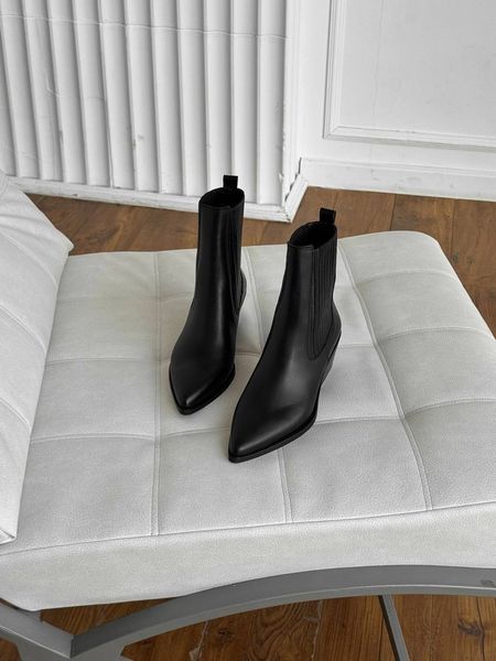 Miriam boots, black, genuine leather, leather lining