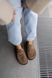 Tyra sneakers, castor color, genuine suede, unlined