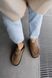 Tyra sneakers, castor color, genuine suede, unlined