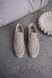 Aurora loafers, sand color, natural suede, leather lining