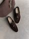 Loafers Lusso, chocolate color, natural velor, leather lining