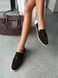 Loafers Lusso, chocolate color, natural velor, leather lining