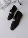 Shoes Leoni, leather, black, leather lining, 36, Suede, Black, Leather, Леоні