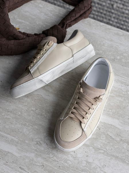 Sneakers Gold, sand color, size 36