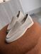 Loafers Meriel, gray-beige color, natural suede, unlined