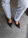 Sandals Celestia black leather, unlined, size 36