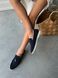 Loafers Lusso, blue color, natural velor, leather lining