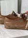 Sneakers Noten, color castoro suede, leather lining, size 36