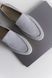 Loafers Loretto, metallic color, natural suede, unlined